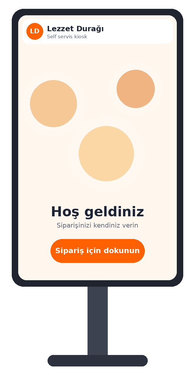 Karşılama ekranı açık kiosk